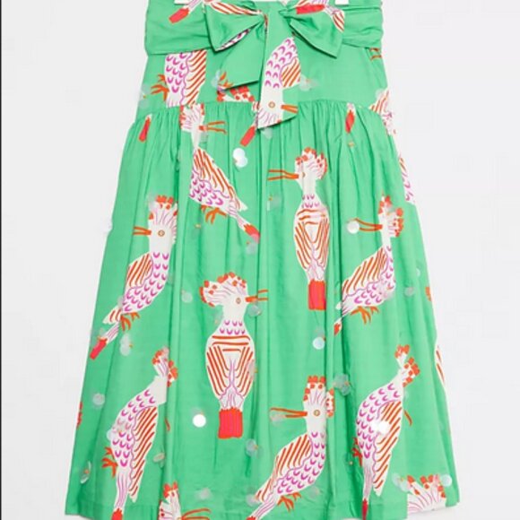 Anthropologie Dresses & Skirts - Anthropologie Camilla Perkins Birdie Midi Skirt Embellished Belt M